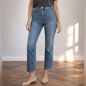 Madewell The Perfect Vintage Jean Women’s Size 23 Blue High Rise Straight Crop